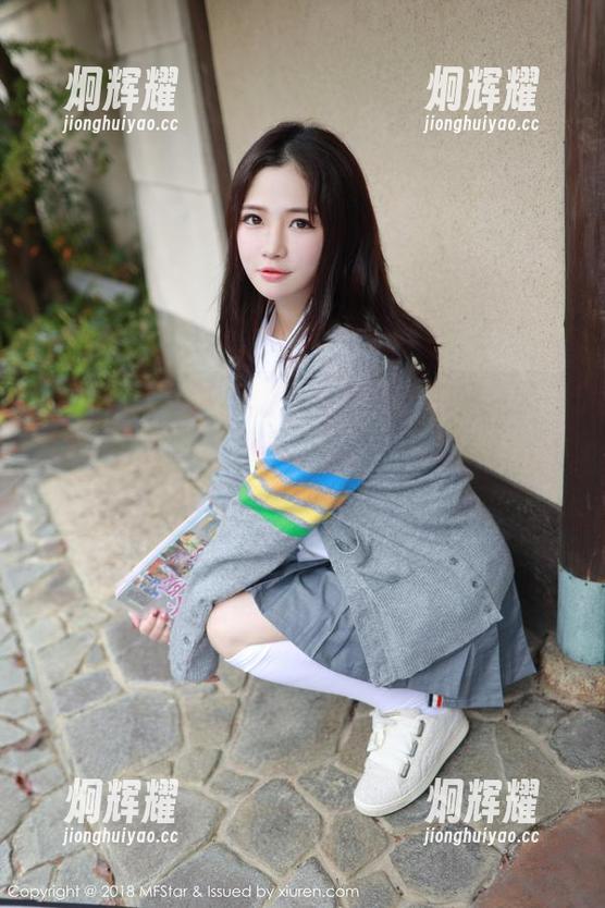 MFStar模范学院 - 无圣光随性又真实，Ellie艾栗栗的双马尾写真，不爱就对不起你的肤浅眼光。